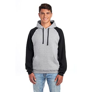 Jerzees Unisex NuBlend Colorblock Raglan Hoodie Sweatshirt 96C