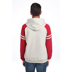 Jerzees Unisex NuBlend Varsity Colorblock Hooded Sweatshirt 97C