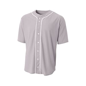 A4 Short Sleeve Full-Button Baseball Top A4N4184