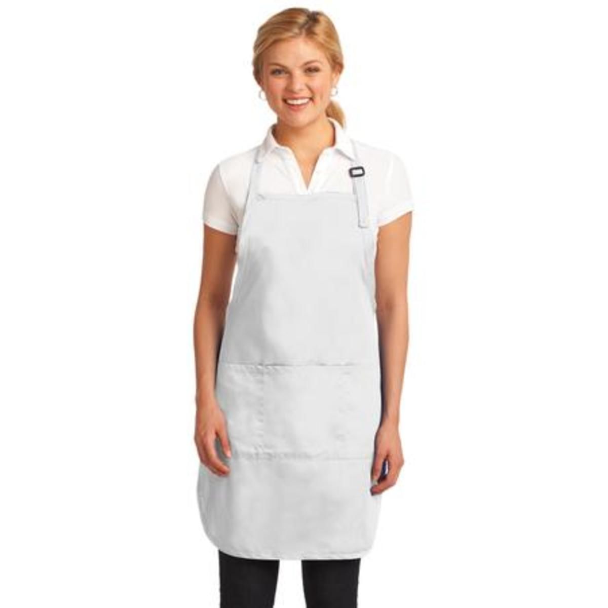 Port authority easy care fulllength apron with stain release. a703
