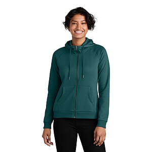 Allmade Women's Organic CVC Fleece Full-Zip Hoodie AL5003