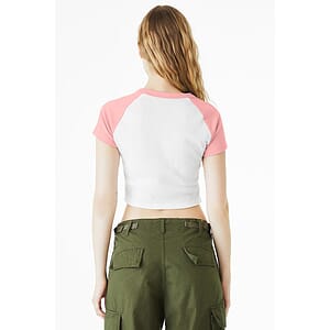 BELLA+CANVAS Women's Micro Rib Raglan Baby Tee BC1201