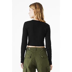BELLA+CANVAS Women's Micro Rib Long Sleeve Baby Tee BC1501