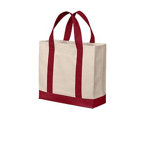 Port Authority Cotton Canvas Two-Tone Tote BG429