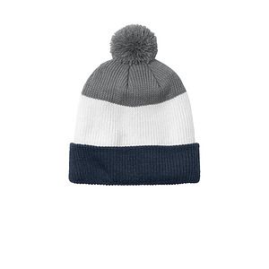 Port Authority Cozy Striped Pom Beanie C979