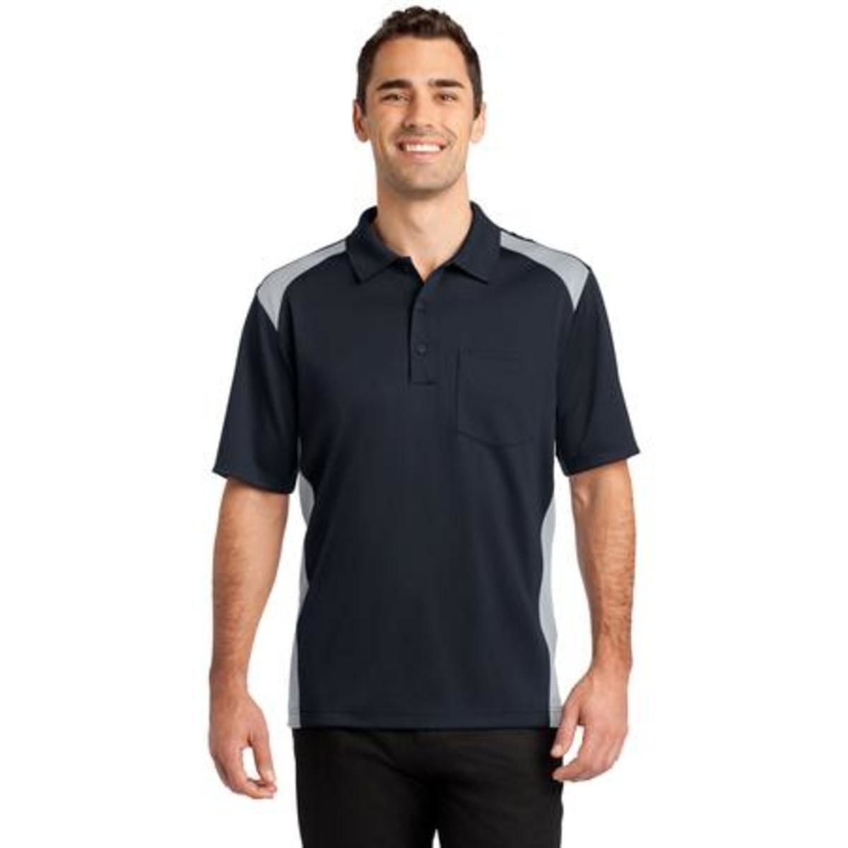 CCS416 CornerStone Select Snag-Proof Two Way Colorblock Pocket Polo