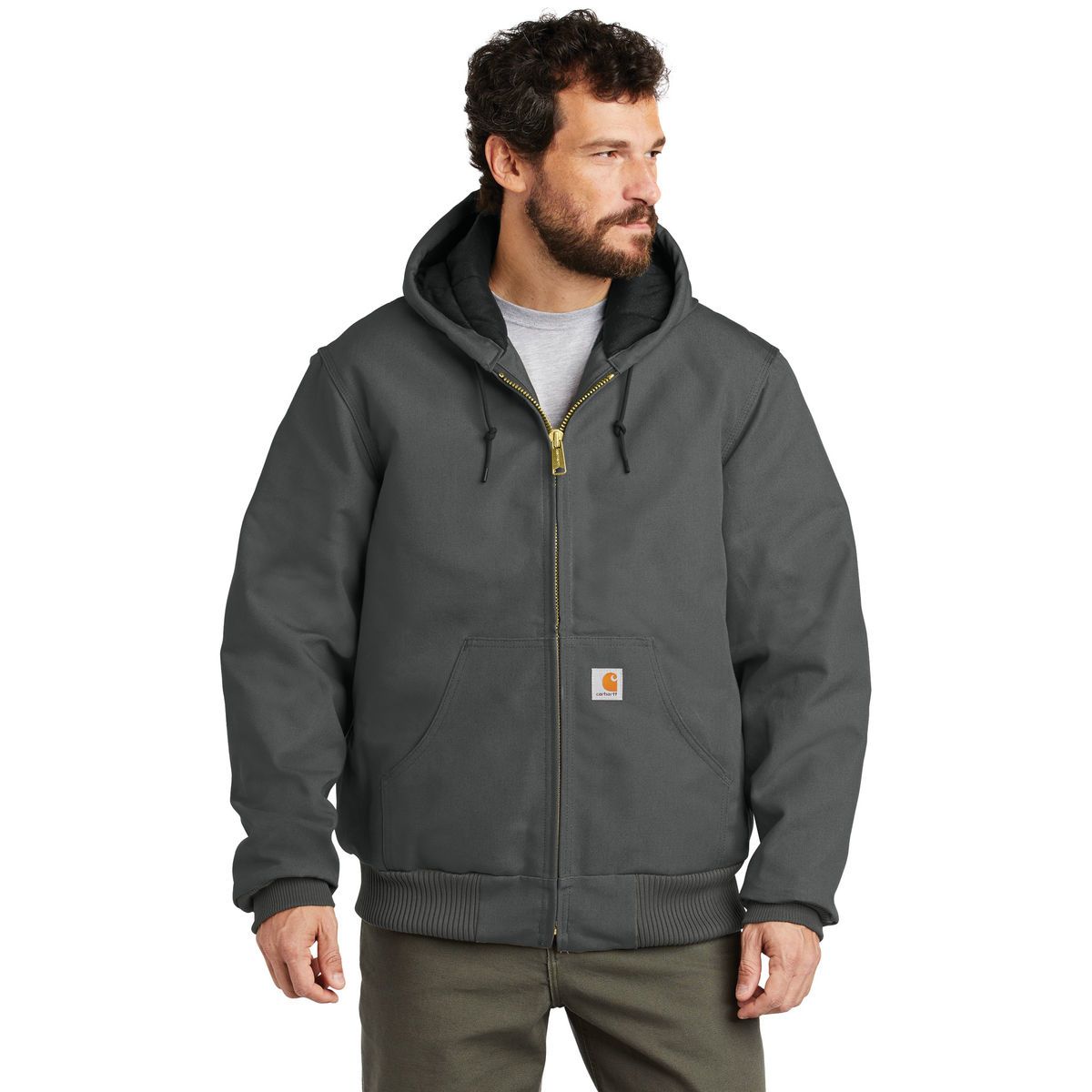 Carhartt Quilted-Flanne-Lined Duck Active Jac. CT106677