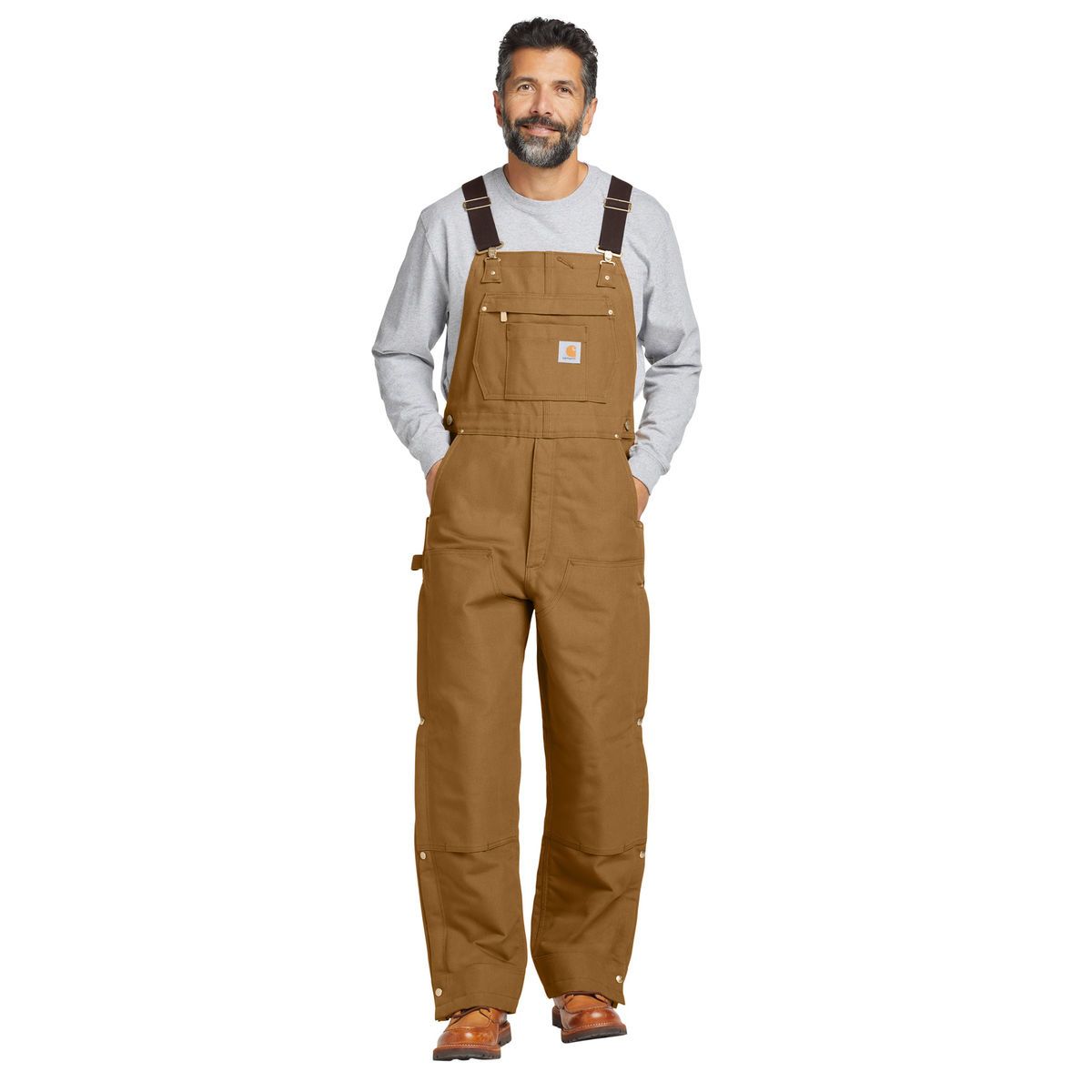 Carhartt Tall Firm Duck Insulated Bib Overalls CTT106672