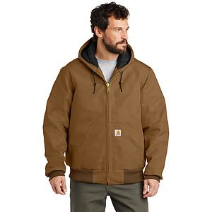 Carhartt Tall Quilted-Flannel-Lined Duck Active Jac. CTT106677