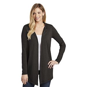 District Women's Perfect Tri Hooded Cardigan. DT156