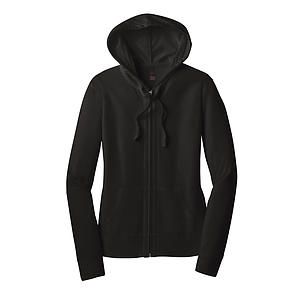 District Women's Fitted Jersey Full-Zip Hoodie. DT2100