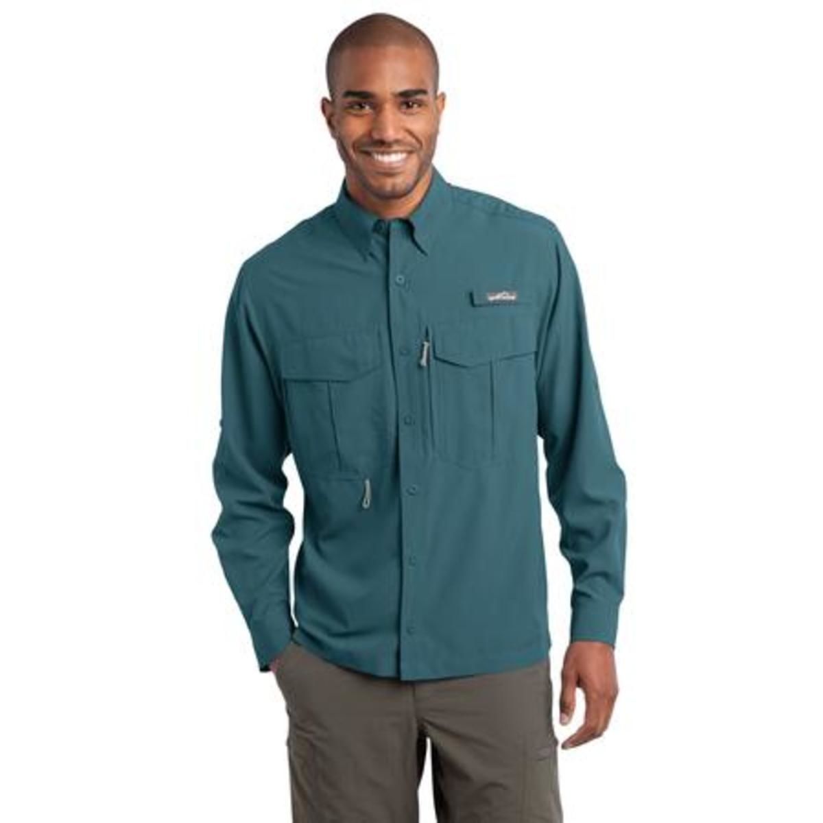 Eddie Bauer - Long Sleeve Performance Fishing Shirt. EB600