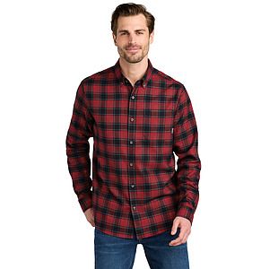 Eddie Bauer Long Sleeve Favorite Flannel Plaid Shirt EB610