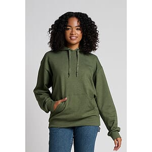 Jerzees Ultimate Unisex CVC Ring Spun Hooded Sweatshirt IC49M