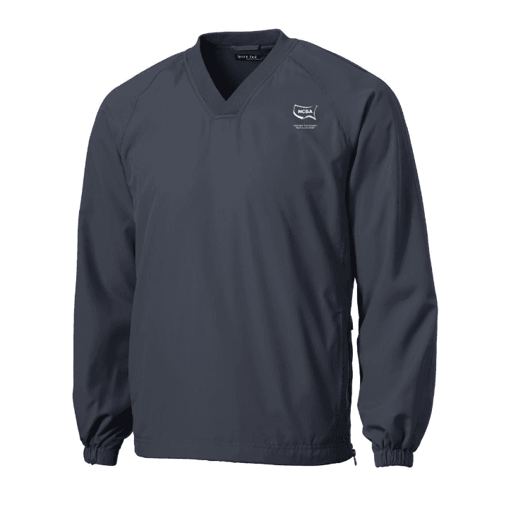 Sport-Tek V-Neck Raglan Wind Shirt. JST72