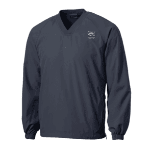 Sport-Tek V-Neck Raglan Wind Shirt. JST72