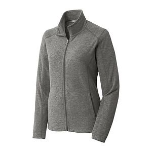 Port Authority Women's Heather Microfleece Full-Zip Jacket. L235