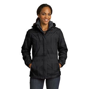 DISCONTINUED Port Authority Ladies Brushstroke Print Insulated Jacket. L320