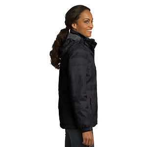 DISCONTINUED Port Authority Ladies Brushstroke Print Insulated Jacket. L320