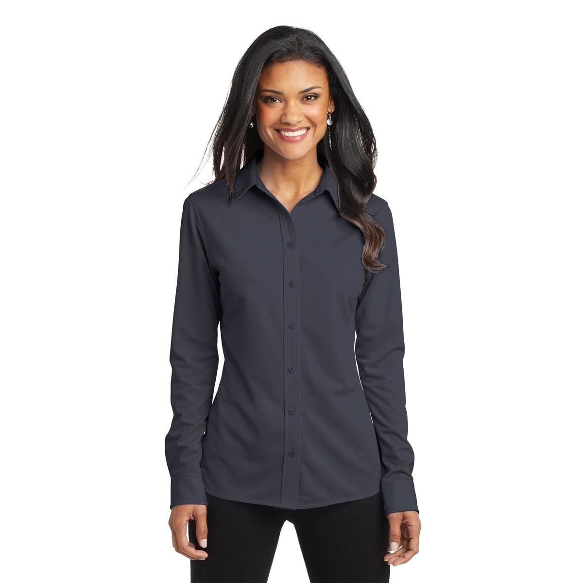 Port Authority Women's Dimension Knit Dress Shirt. L570