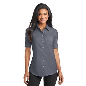 Port Authority Women's Short Sleeve SuperPro Oxford Shirt. L659