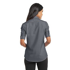 Port Authority Women's Short Sleeve SuperPro Oxford Shirt. L659