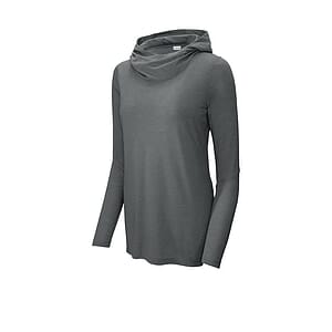 Sport-Tek Women's PosiCharge Tri-Blend Wicking Long Sleeve Hoodie LST406