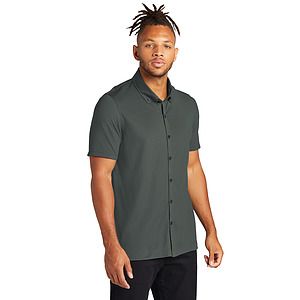 Mercer+Mettle Stretch Pique Full-Button Polo MM1006