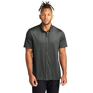 Mercer+Mettle Stretch Pique Full-Button Polo MM1006