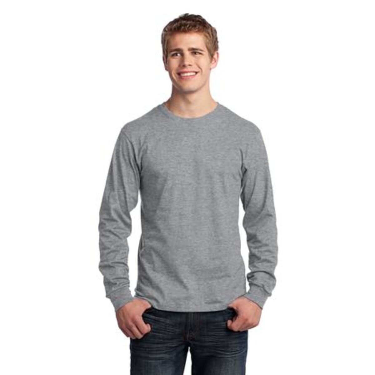 Port & Company - Long Sleeve Core Cotton Tee. PC54LS