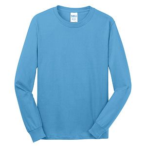 Port & Co Long Sleeve Core Cotton Tee. PC54LS