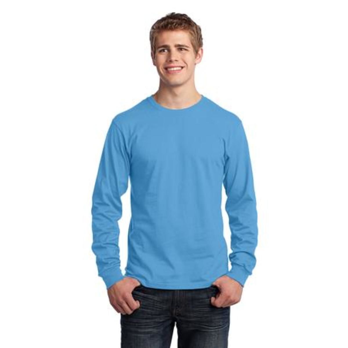 Port & Co Long Sleeve Core Cotton Tee. PC54LS