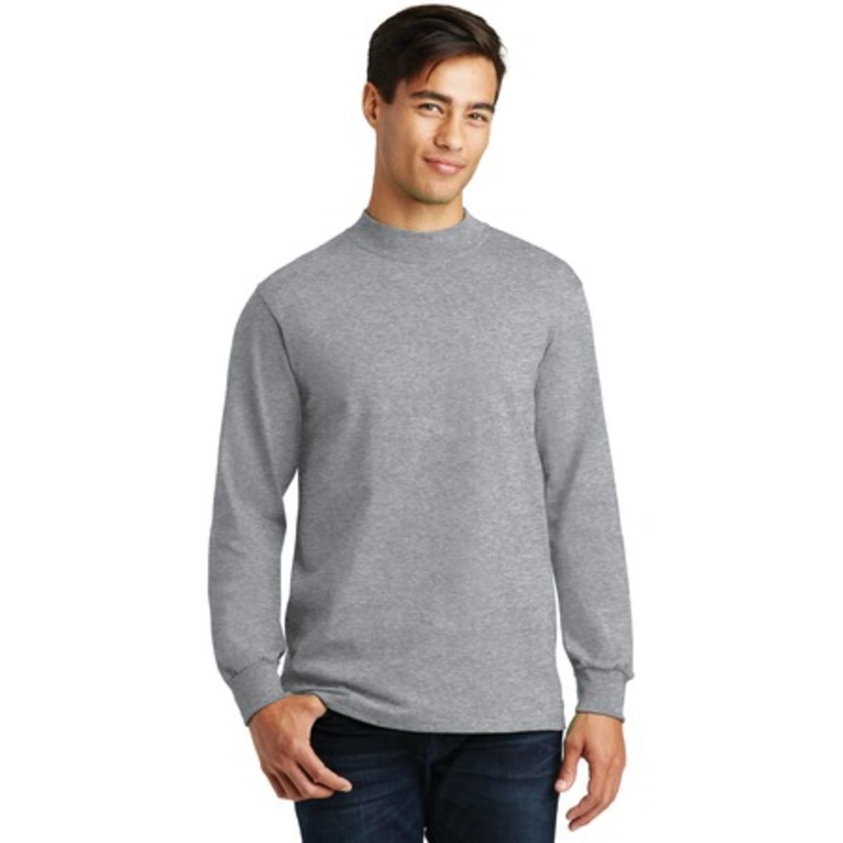 Port & Co Essential Mock Turtleneck. PC61M