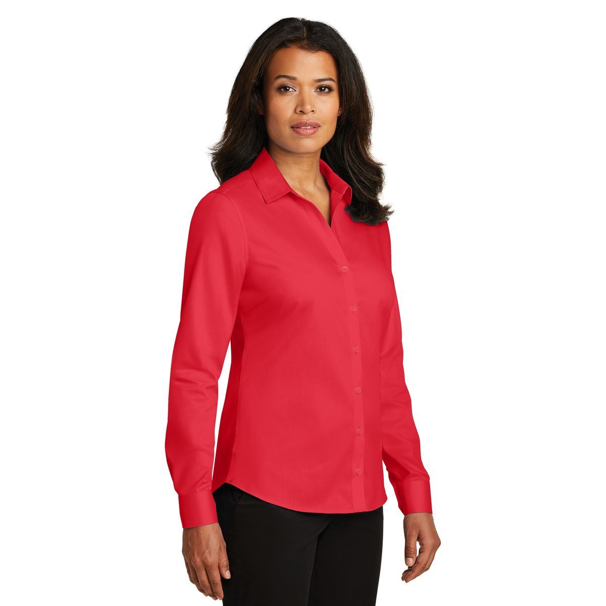 house ladies non-iron twill shirt. rh79 