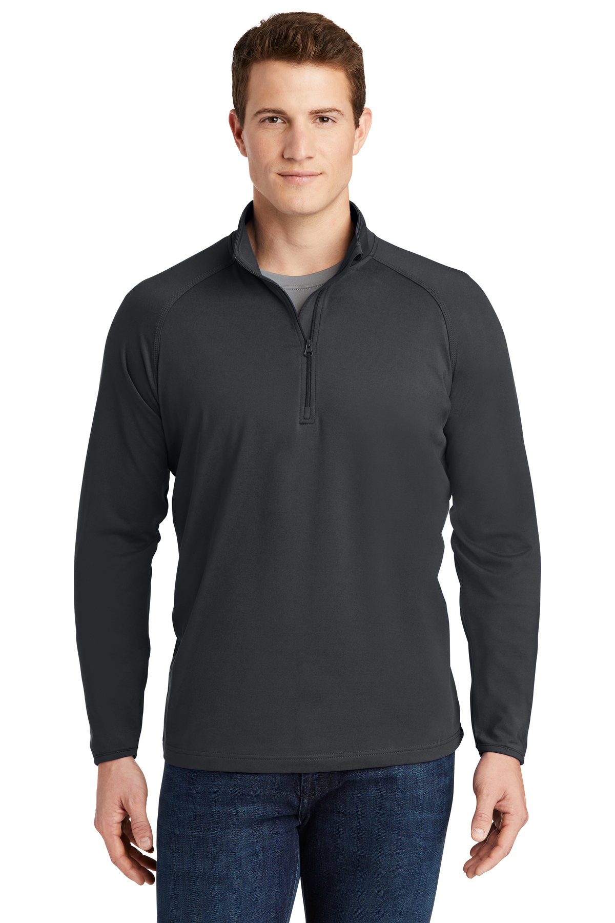 Sport-Tek Sport-Wick Stretch 1/4-Zip Pullover. ST850