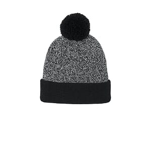 Sport-Tek Halftime Heather Pom Beanie STC68