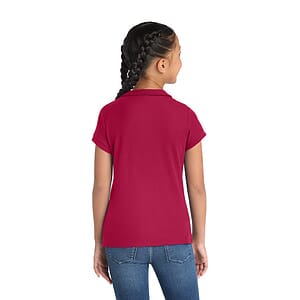 Port Authority Girls Silk Touch Peter Pan Collar Polo. YG503