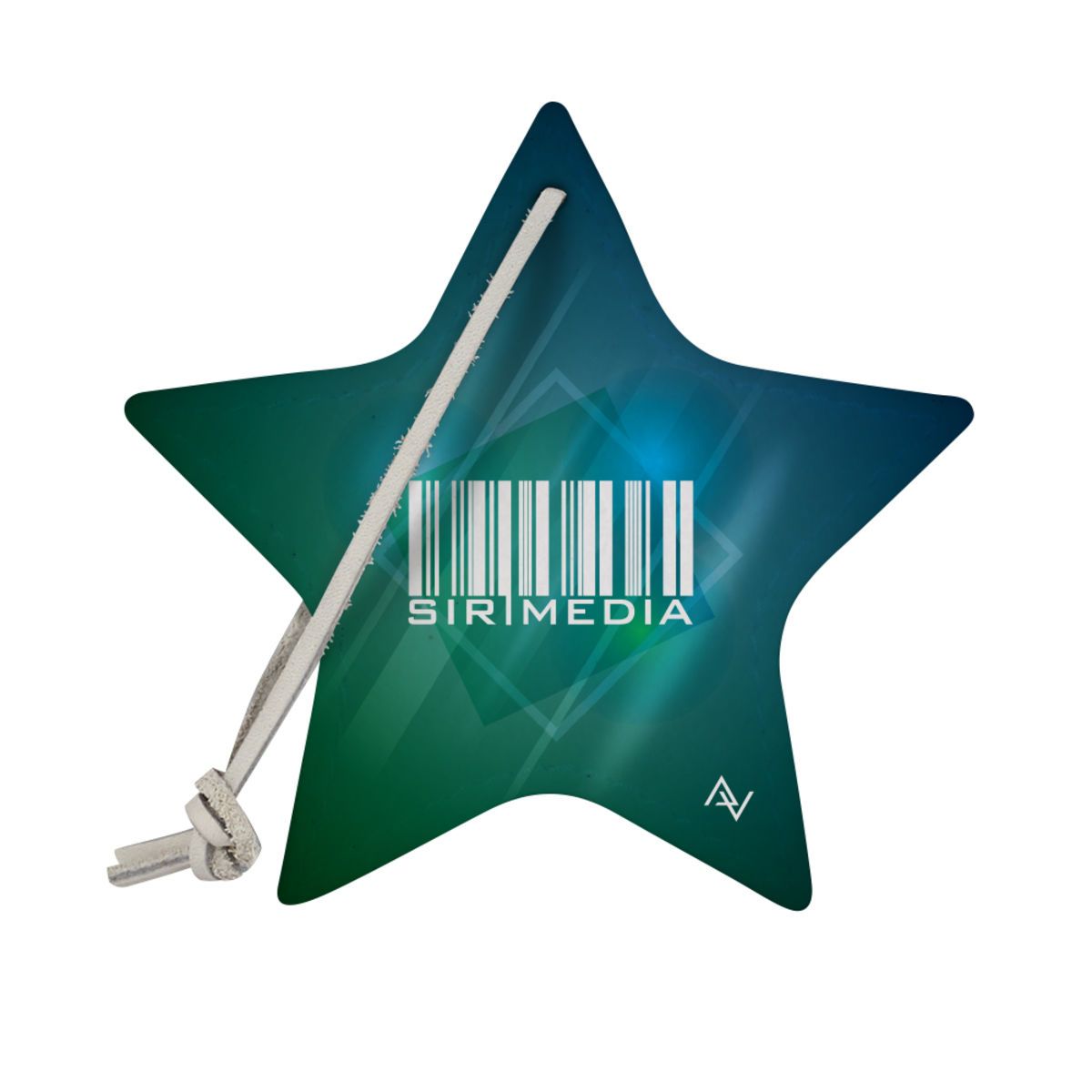 Custom Silverheels recycled dyesublimated felt star ornament