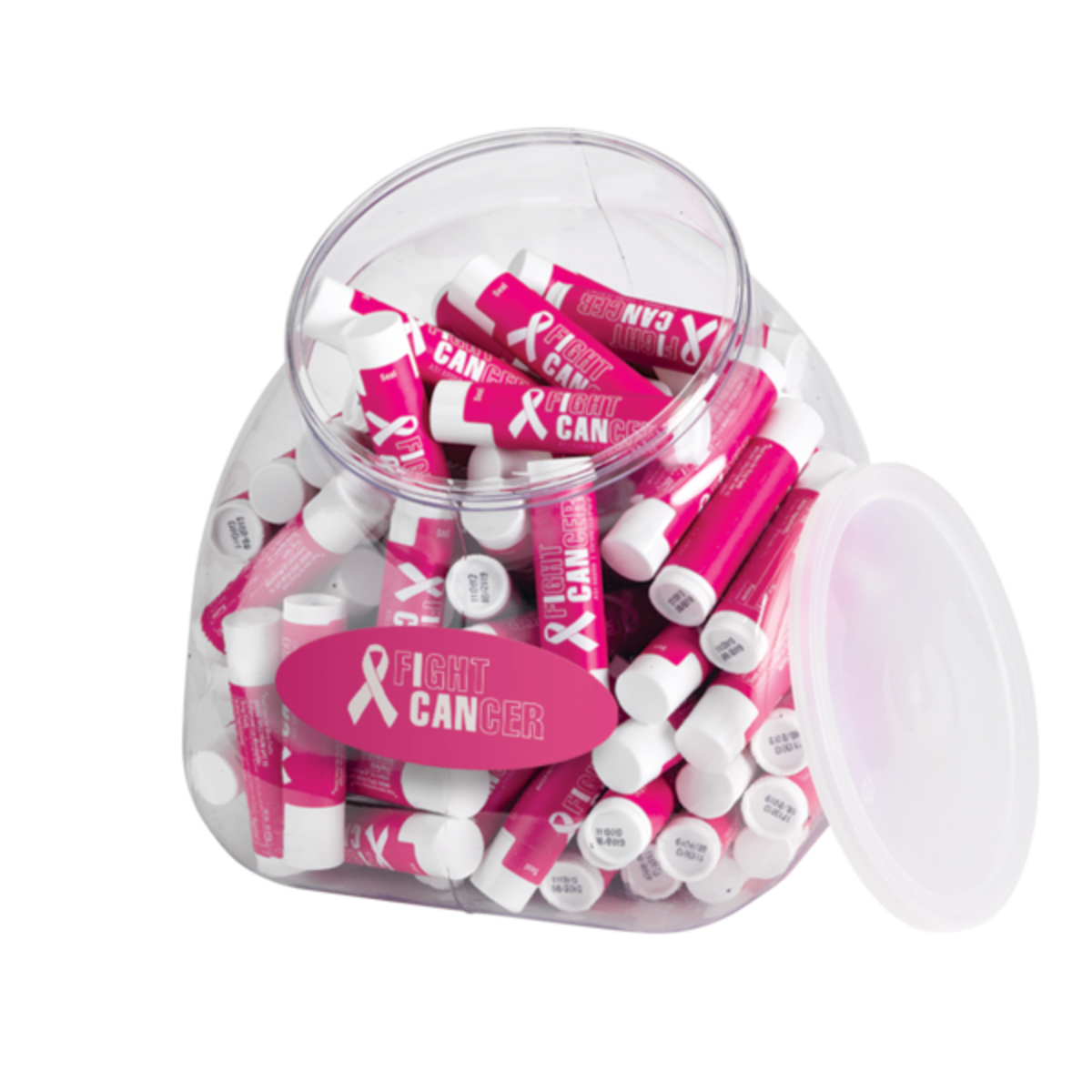 94 oz lip balm tub display (includes 100 standard tube lip balms) Corporate Specialties
