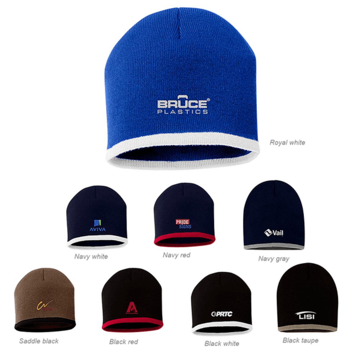 Sportsman sp09 8 bottom striped knit cap Corporate Specialties