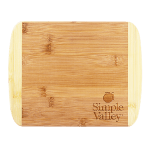 Two-Tone Bamboo Cutting Board  11" x 8-3/4" 
