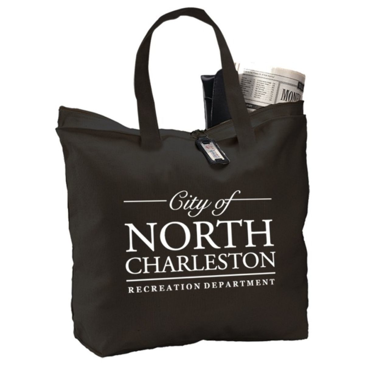 Canvas Zipper Tote Bag