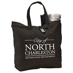 Canvas Zipper Tote Bag