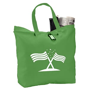 Canvas Zipper Tote Bag