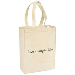 Canvas Gusset Shopping Tote