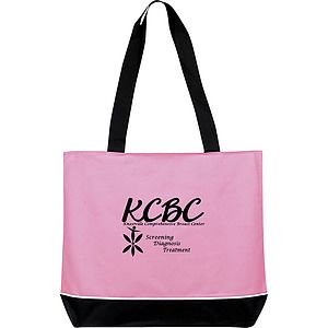 Contrast Zip Tote