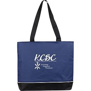 Contrast Zip Tote