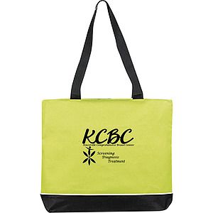 Contrast Zip Tote