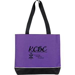 Contrast Zip Tote