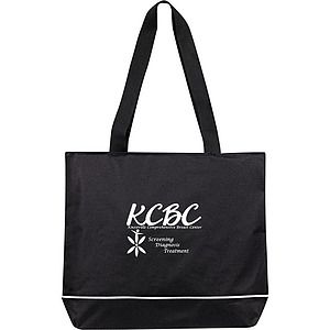 Contrast Zip Tote